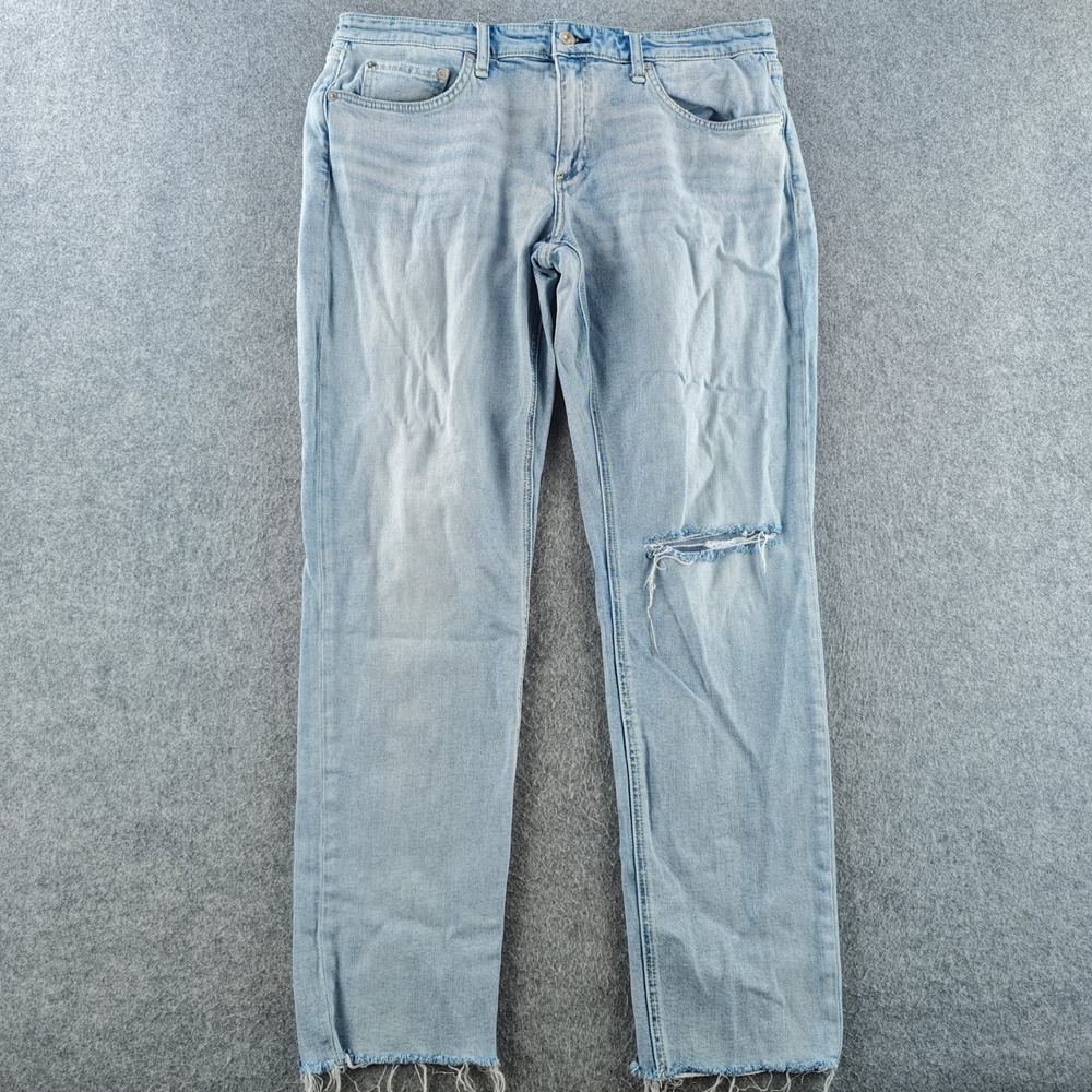 Rag & Bone Dre Low-Rise Slim Boyfriend Jeans Womens 31 Light Wash Distressed